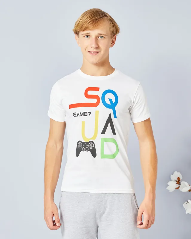 Senior Boys Grey Pull-on Shorts sold by Redtag