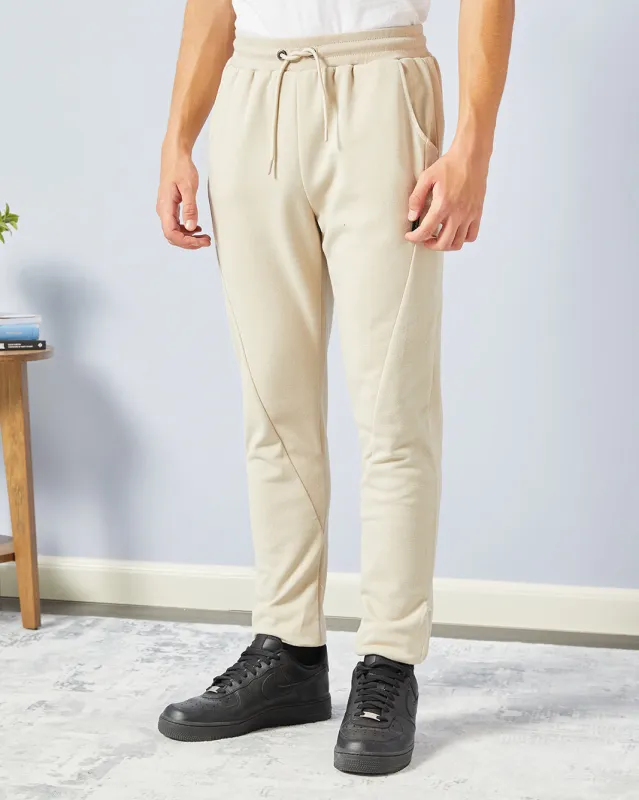 Senior Boys Beige Track Pants sold by Redtag
