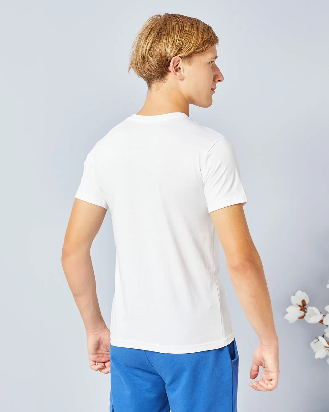 Senior Boys White Printed T-Shirt sold by Redtag product image thumbnail 3