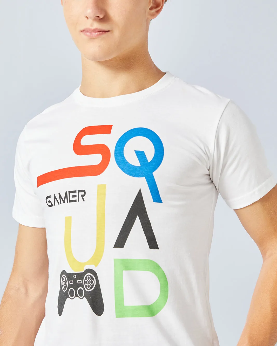 Senior Boys White Printed T-Shirt sold by Redtag product image thumbnail 4