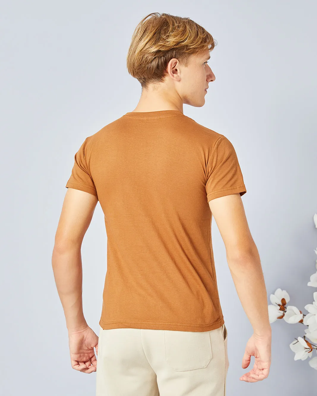 Senior Boys Rust Printed T-Shirt sold by Redtag product image thumbnail 3