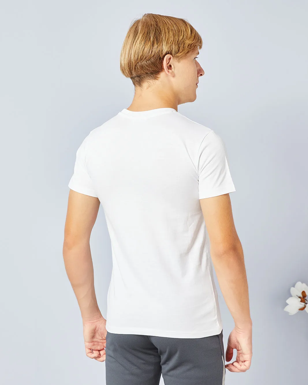 Senior Boys White Printed T-Shirt sold by Redtag product image thumbnail 3