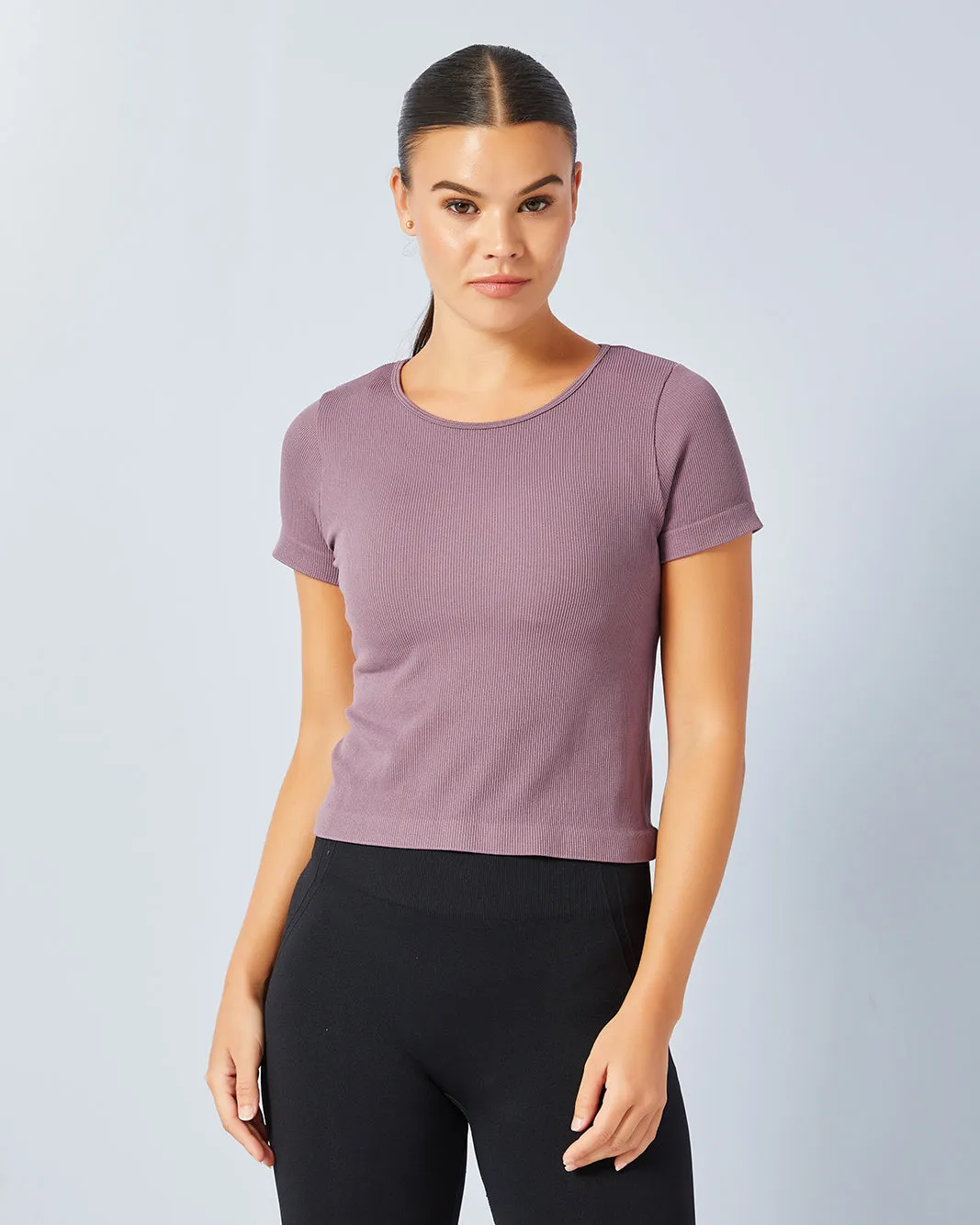 Women Purple Active T-Shirt sold by Redtag