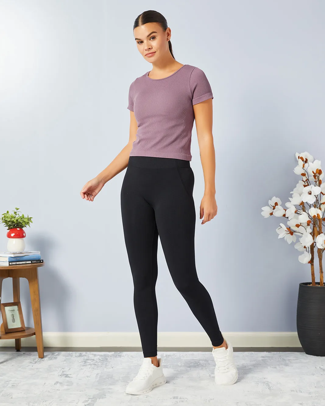 Women Purple Active T-Shirt sold by Redtag product image thumbnail 2