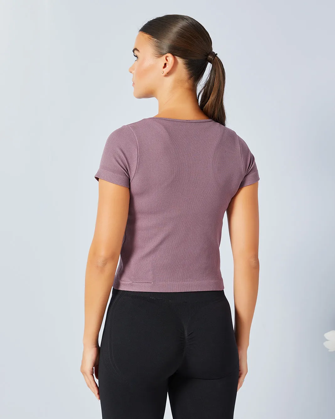 Women Purple Active T-Shirt sold by Redtag product image thumbnail 3