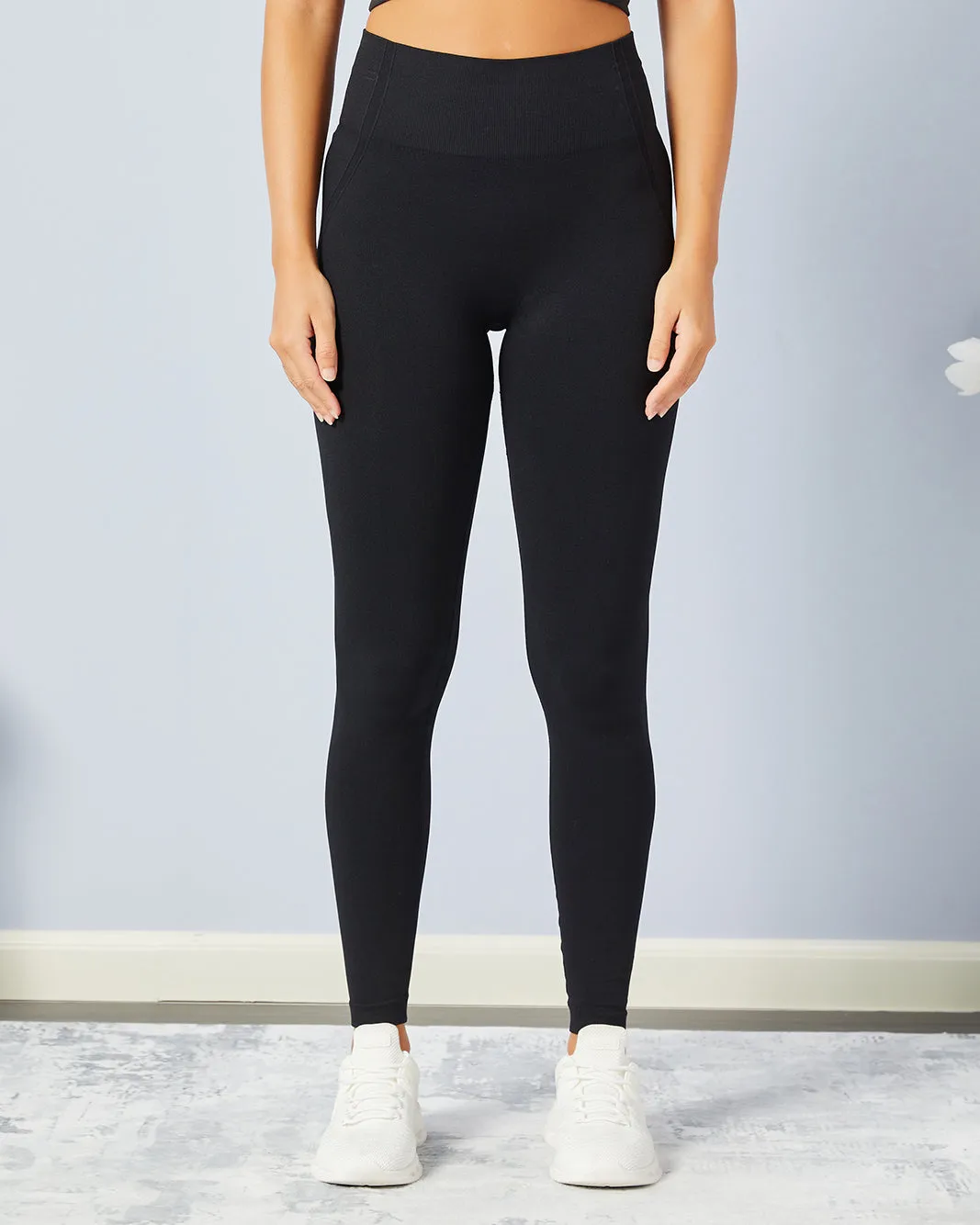 Women Black Active Legging sold by Redtag