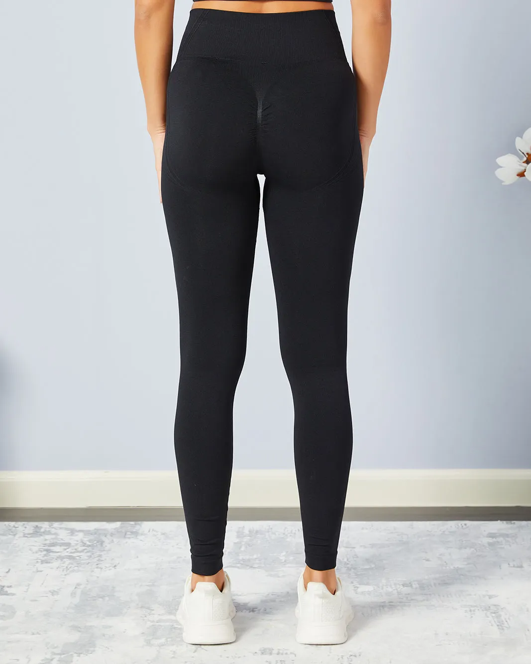 Women Black Active Legging sold by Redtag product image thumbnail 3