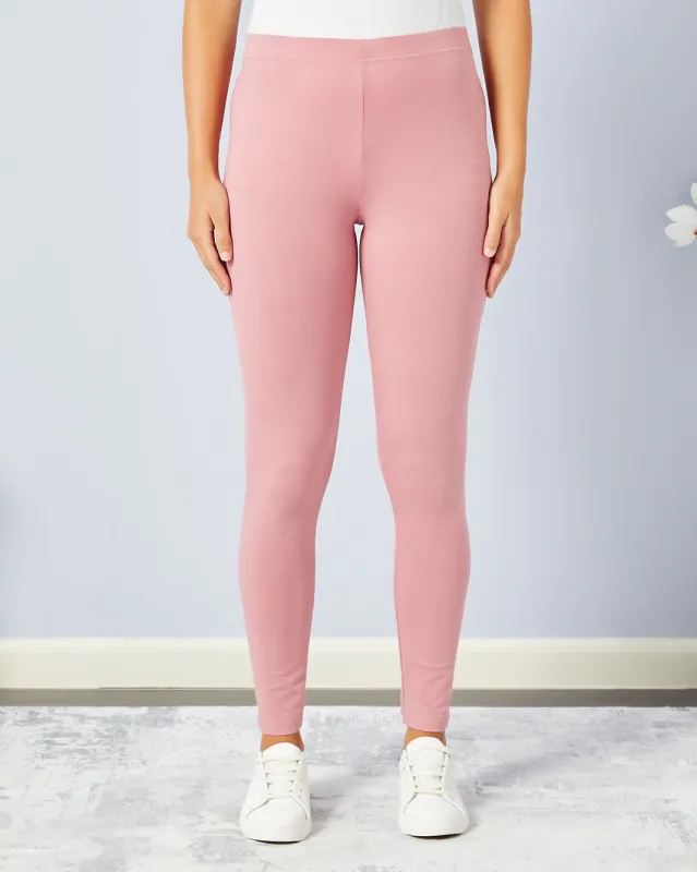 Women Pink Full Length Legging sold by Redtag