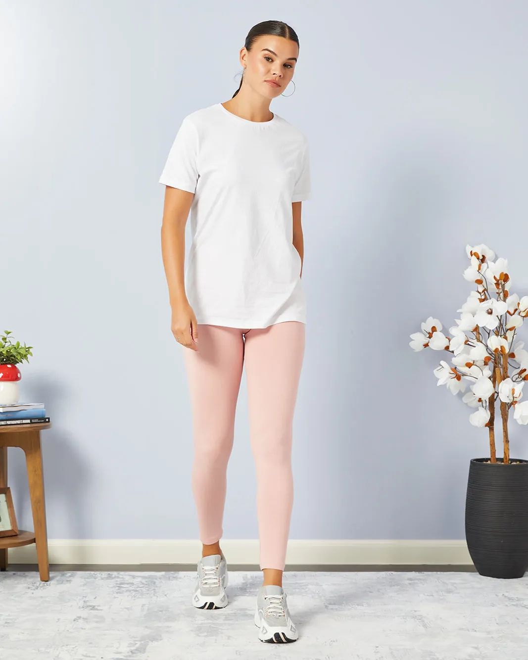 Women Pink Full Length Legging sold by Redtag product image thumbnail 2
