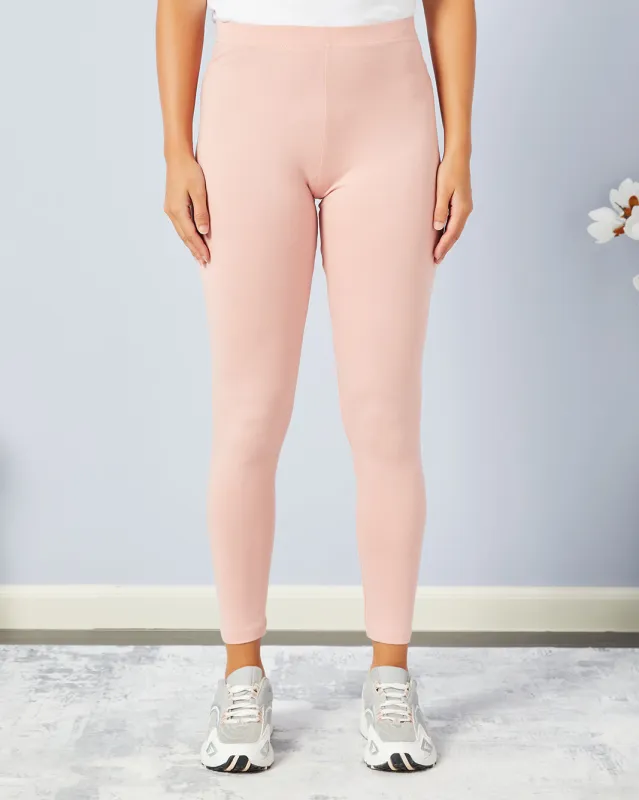 Women Pink Full Length Legging sold by Redtag