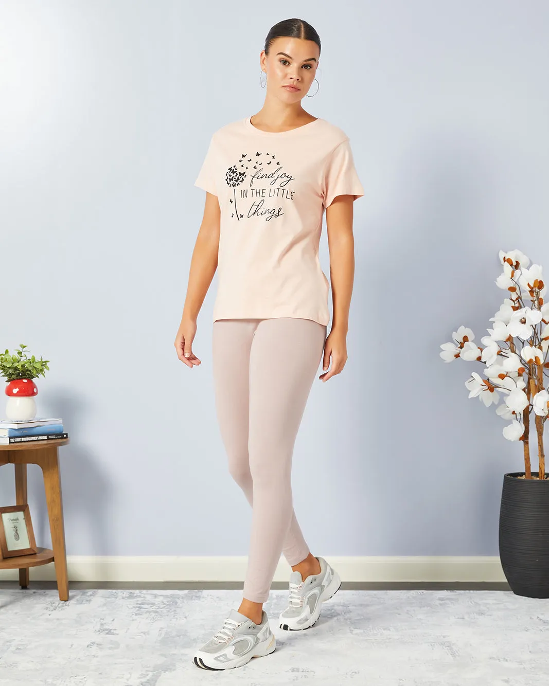 Women Beige Full Length Legging sold by Redtag product image thumbnail 2