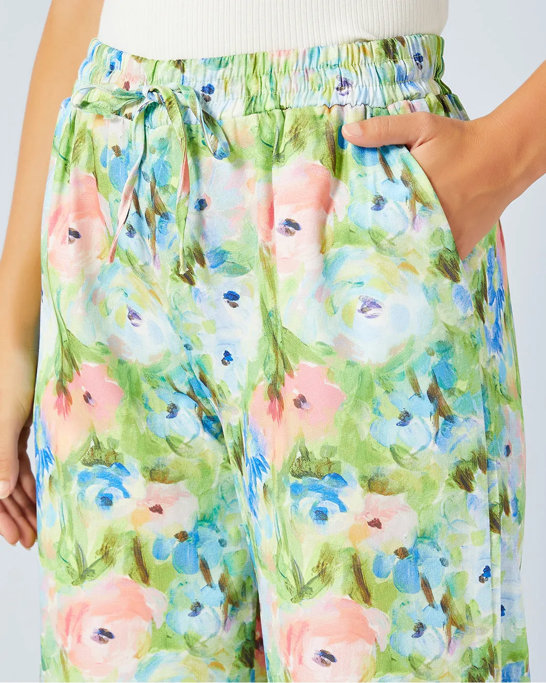 Women Green Printed Casual Trouser sold by Redtag product image thumbnail 4