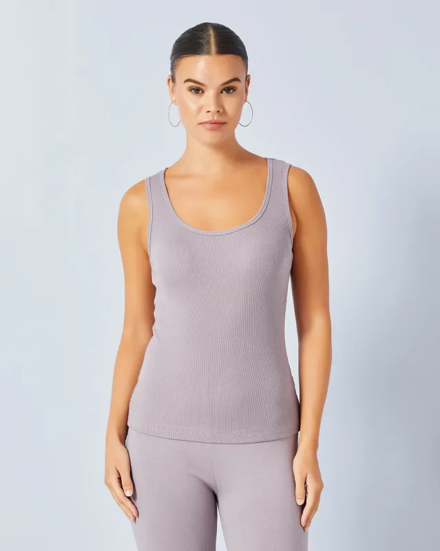 Women Lilac Basic Tank Top sold by Redtag