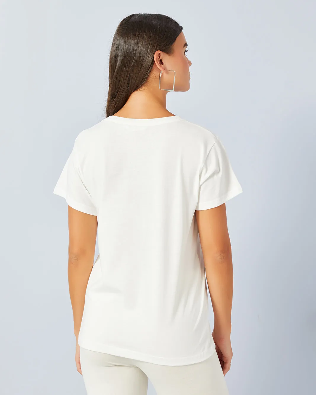 Woman White Graphic T-Shirt sold by Redtag product image thumbnail 3