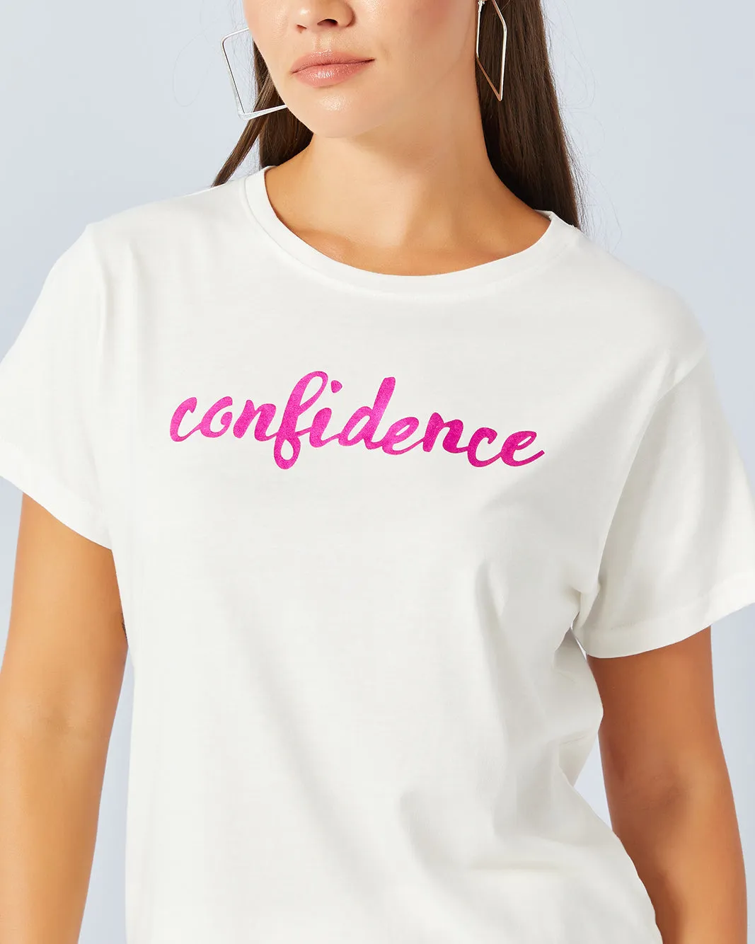 Woman White Graphic T-Shirt sold by Redtag product image thumbnail 4