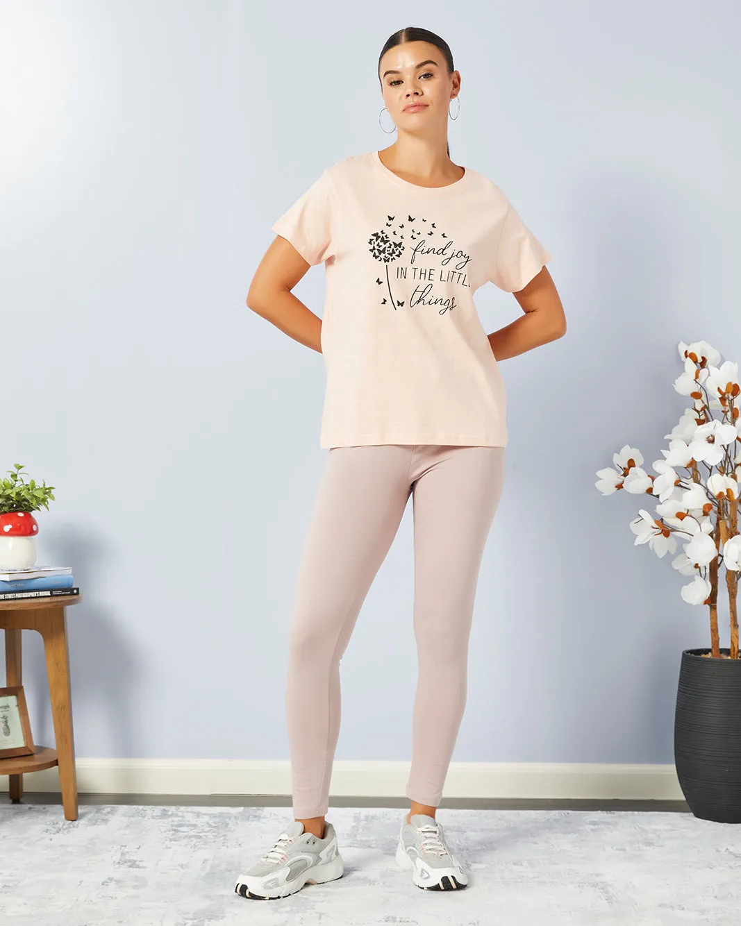 Women Pink Basic Graphic T-Shirt sold by Redtag product image thumbnail 2