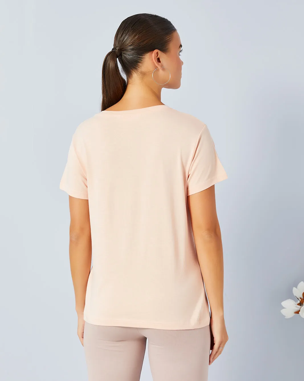 Women Pink Basic Graphic T-Shirt sold by Redtag product image thumbnail 3