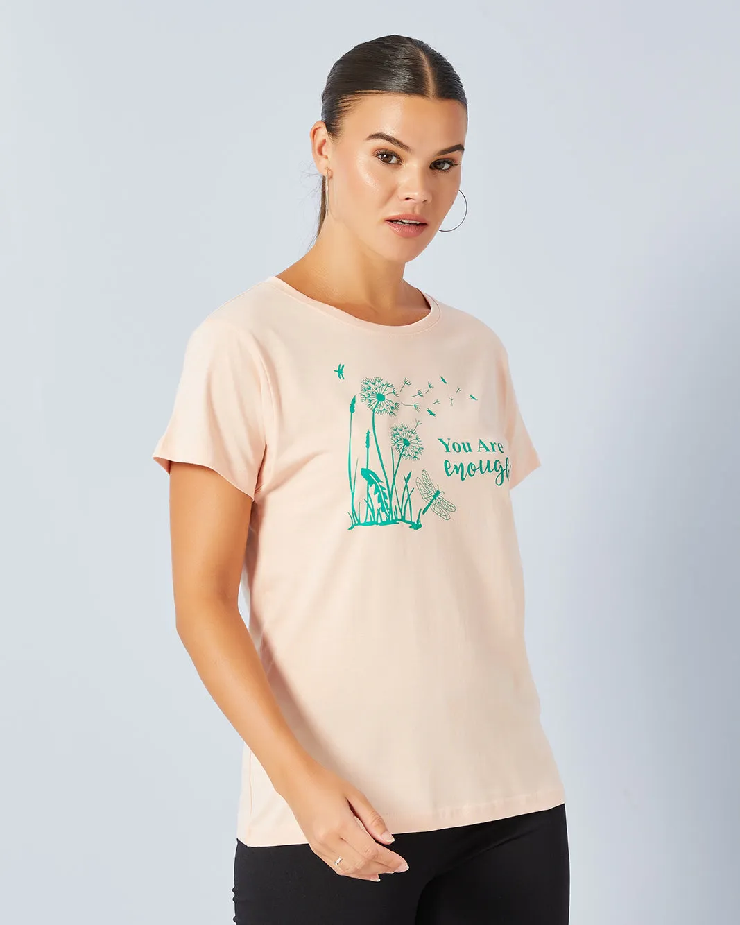 Women Pink Basic Graphic T-Shirt sold by Redtag