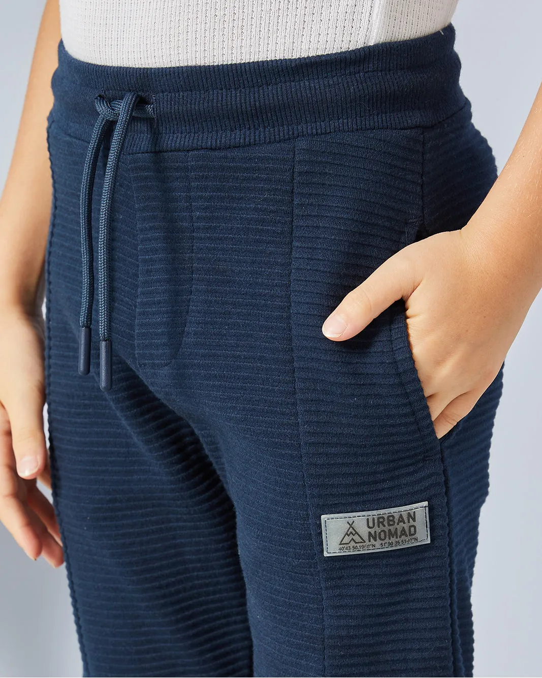 Boys Navy Ottoman Track Pants sold by Redtag product image thumbnail 4