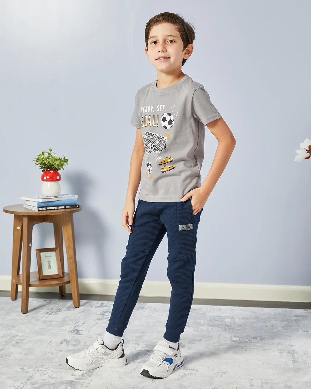 Boys Navy Ottoman Track Pants sold by Redtag product image thumbnail 2