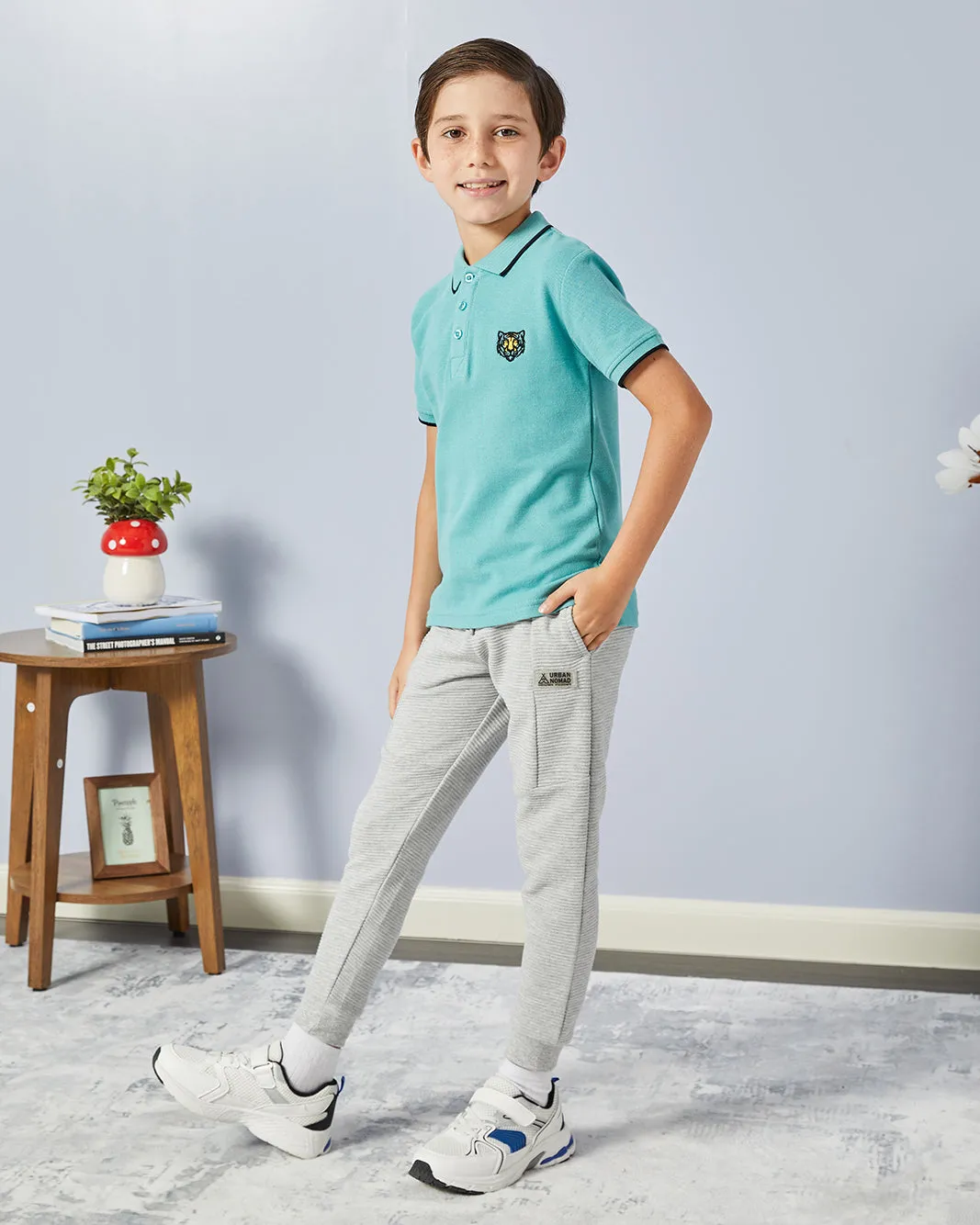 Boys Grey Ottoman Track Pants sold by Redtag product image thumbnail 2