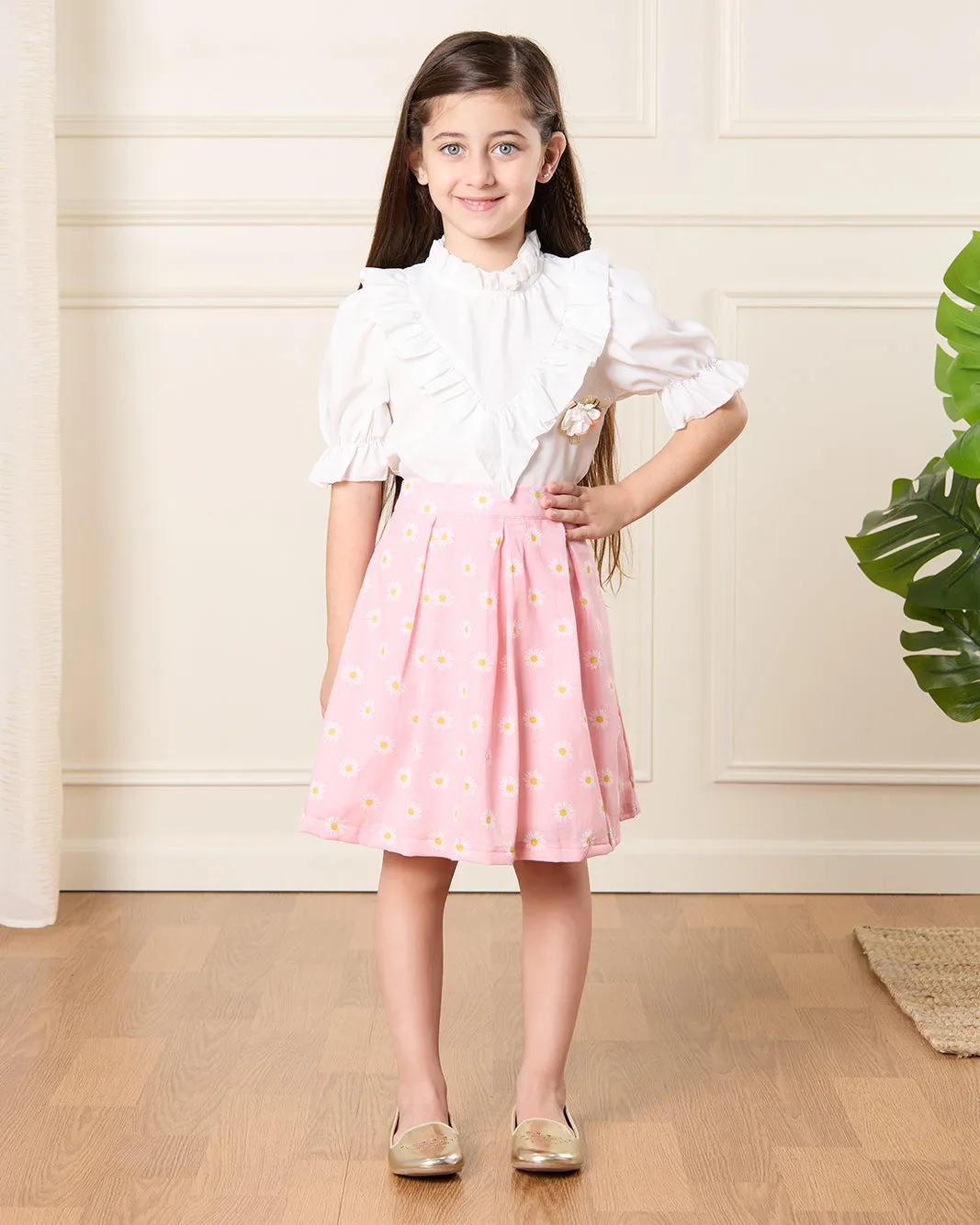 Girls Pink Printed Skirt sold by Redtag product image thumbnail 2