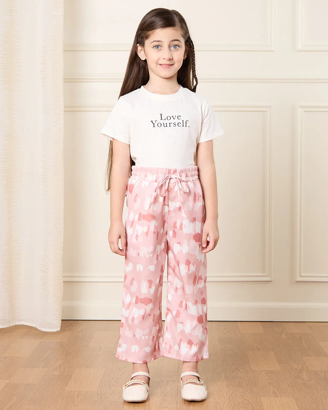 Girls Pink Printed Casual Trousers sold by Redtag product image thumbnail 2