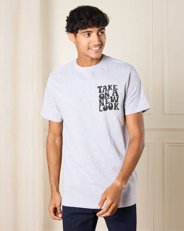 Men Grey Printed T-shirt sold by Redtag