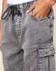 Men Grey Denim Cargo Shorts sold by Redtag