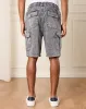 Men Grey Denim Cargo Shorts sold by Redtag