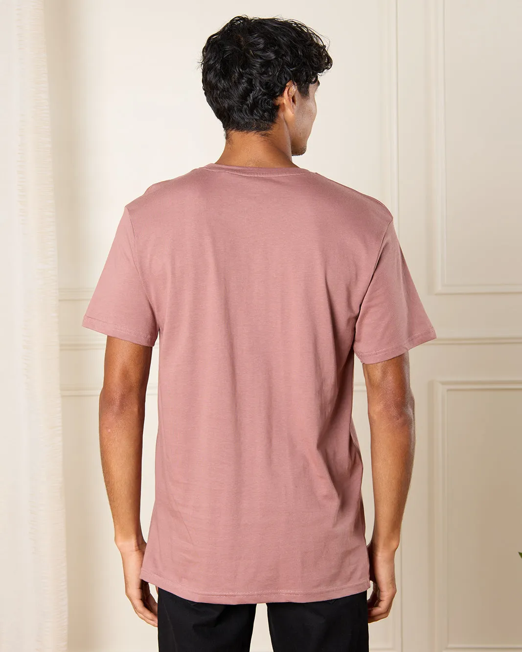 Men Pink Graphic T-Shirt sold by Redtag product image thumbnail 3