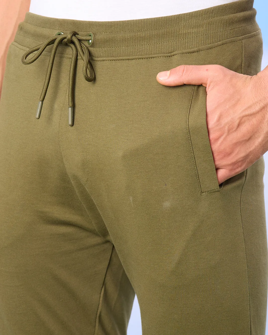 Men Olive Active Pants sold by Redtag product image thumbnail 4