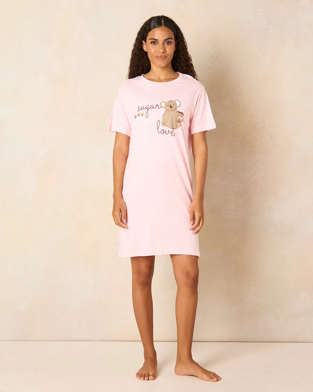 Women Pink Printed Nightshirt sold by Redtag product image thumbnail 2