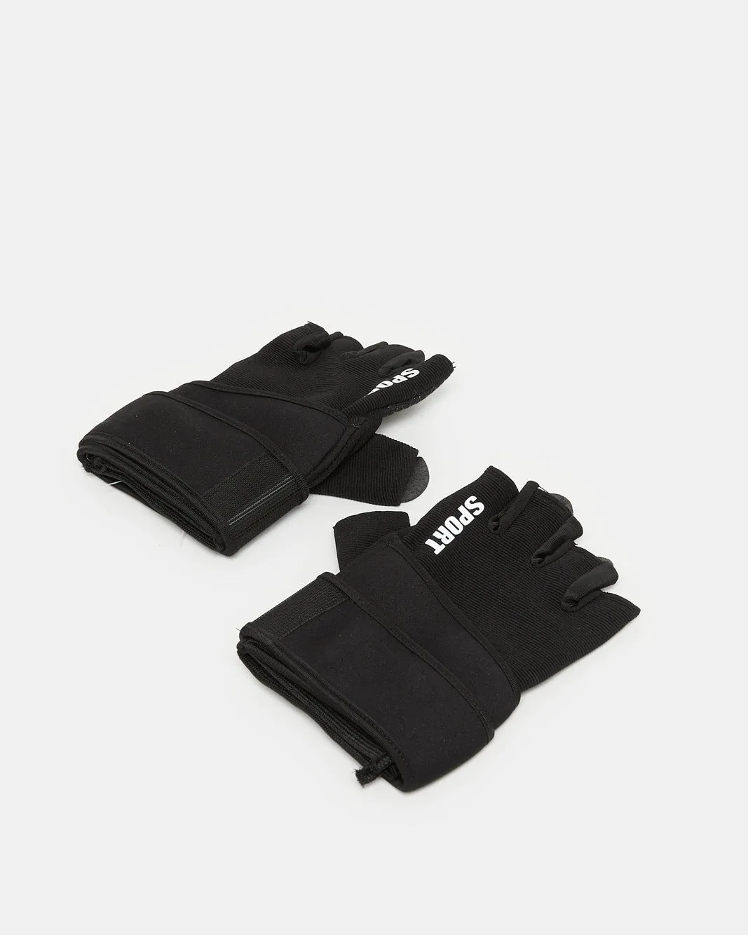 Black Gym Gloves (Medium) sold by Redtag product image thumbnail 3
