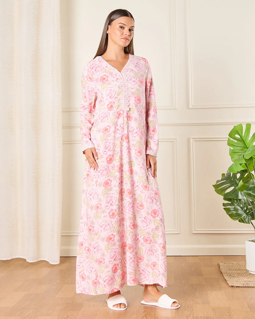 Women Pink Lace Nightgown sold by Redtag product image thumbnail 4