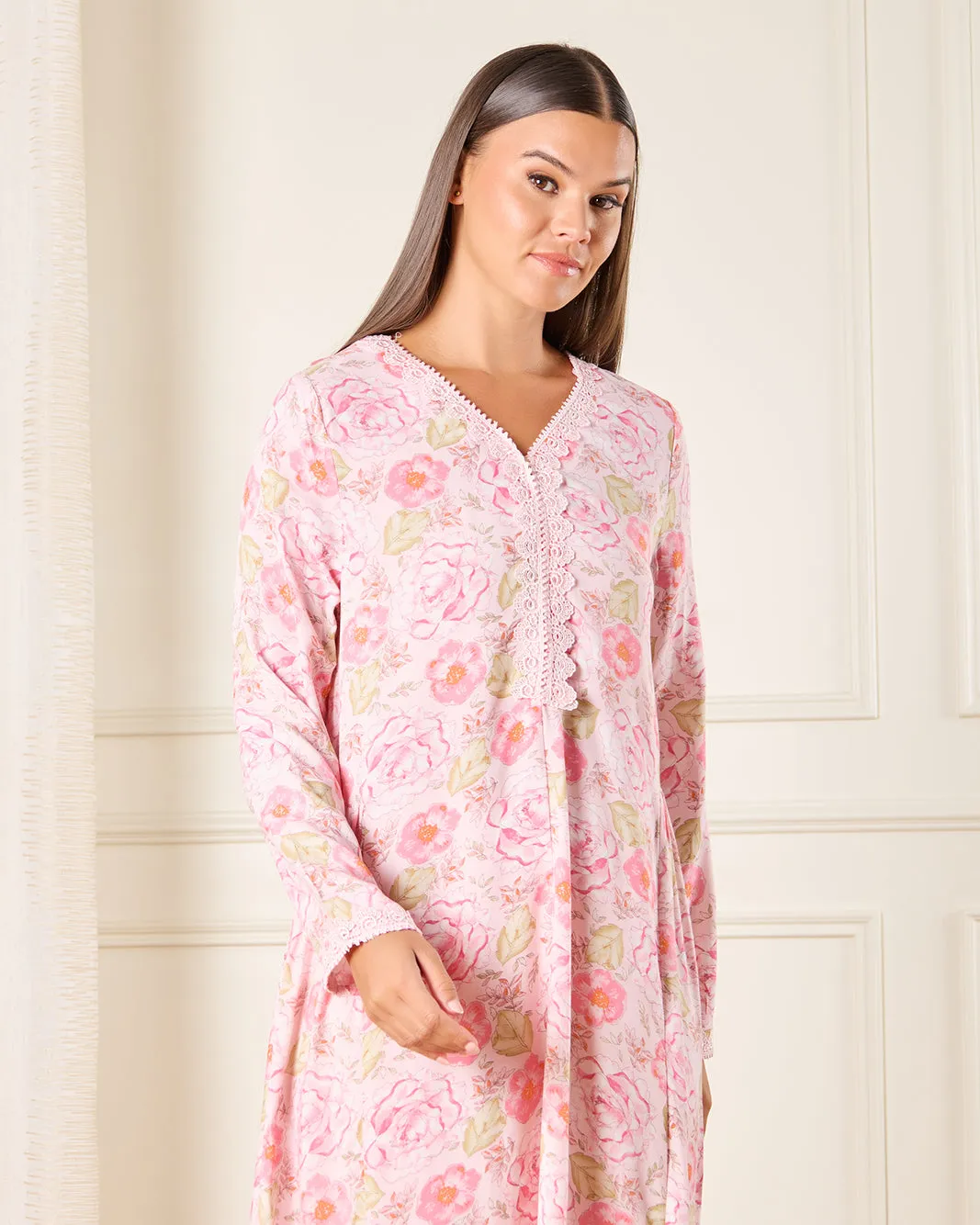 Women Pink Lace Nightgown sold by Redtag product image thumbnail 2