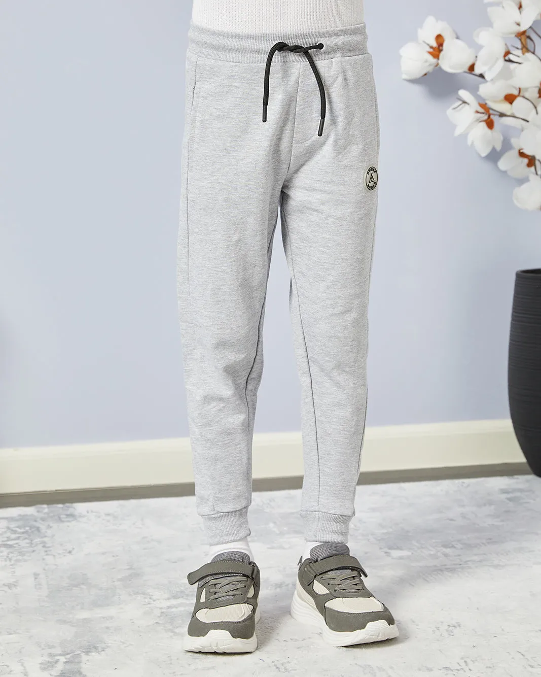 Boys Grey Embellished Active Pants sold by Redtag