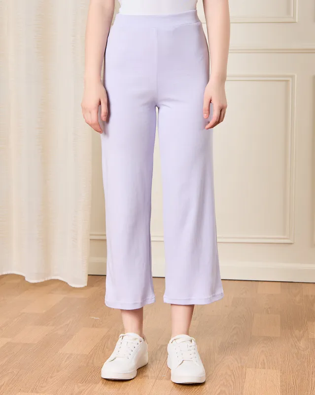 Senior Girls Lilac Wide Leg Pants sold by Redtag