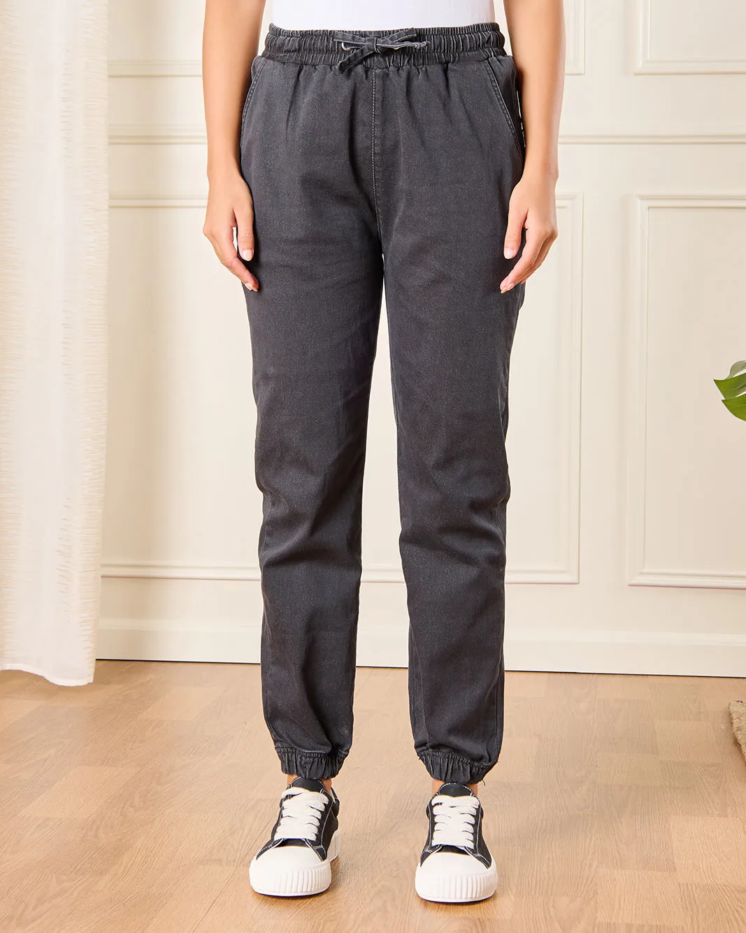 Women Charcoal Jogger Jeans sold by Redtag