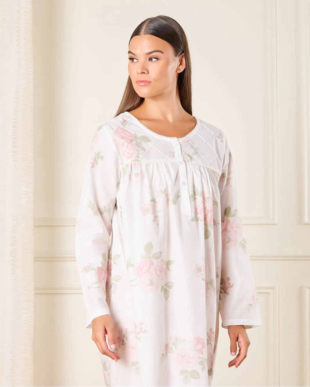 Women White Floral Print Nightgown sold by Redtag product image thumbnail 2