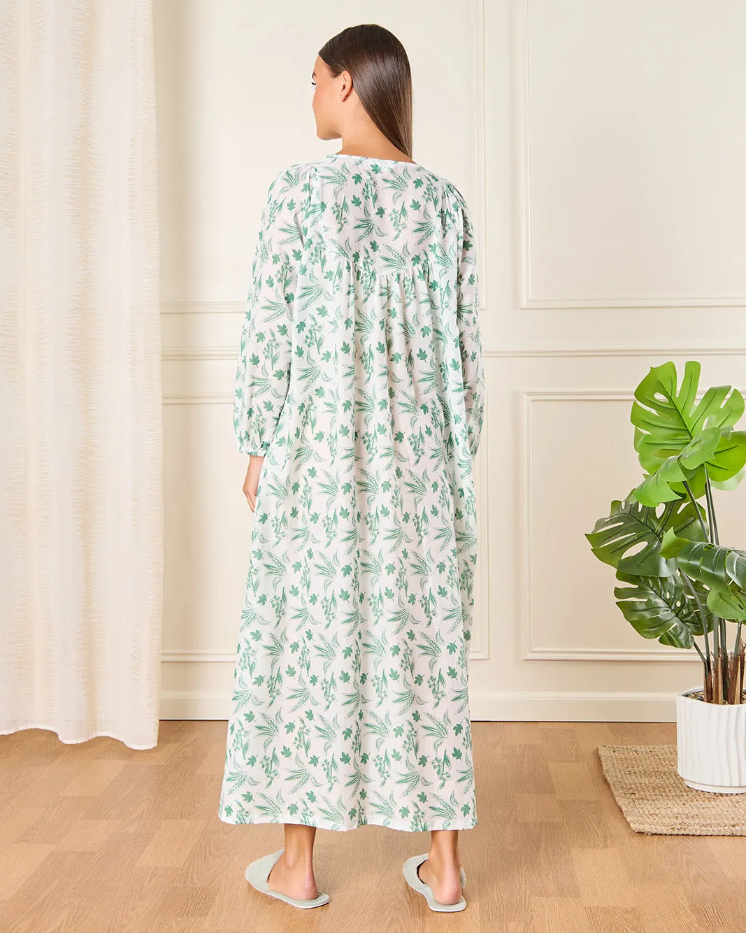 Women White All-Over Printed Nightgown sold by Redtag product image thumbnail 3