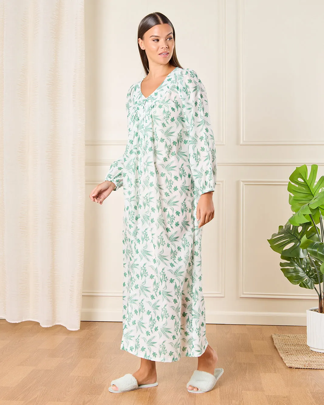 Women White All-Over Printed Nightgown sold by Redtag product image thumbnail 4