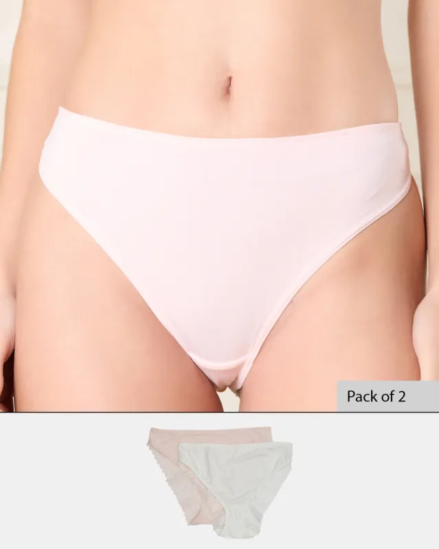 Women Assorted High-Leg Brief Set (Pack of 2) sold by Redtag