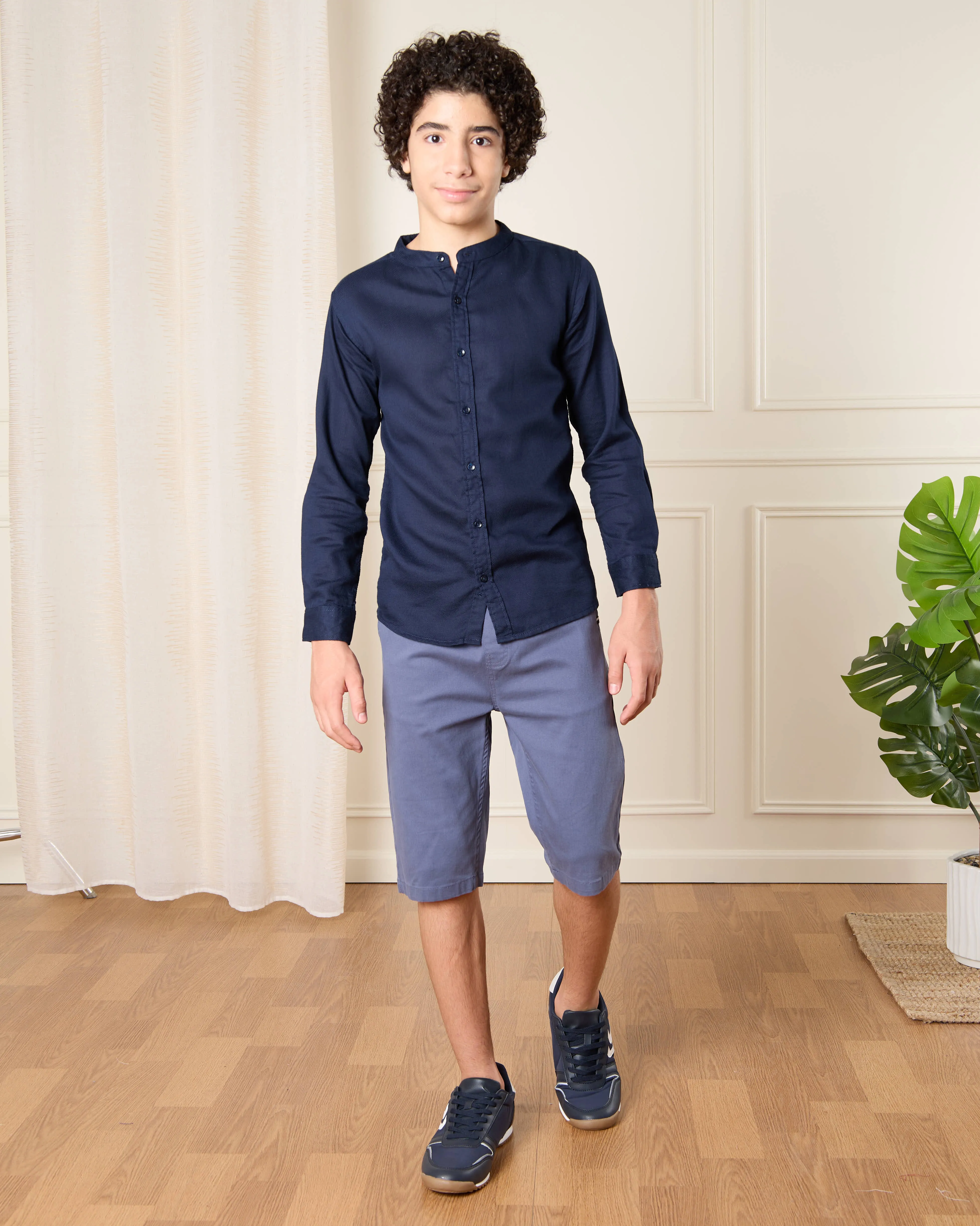 Senior Boys Navy Shirt sold by Redtag product image thumbnail 2