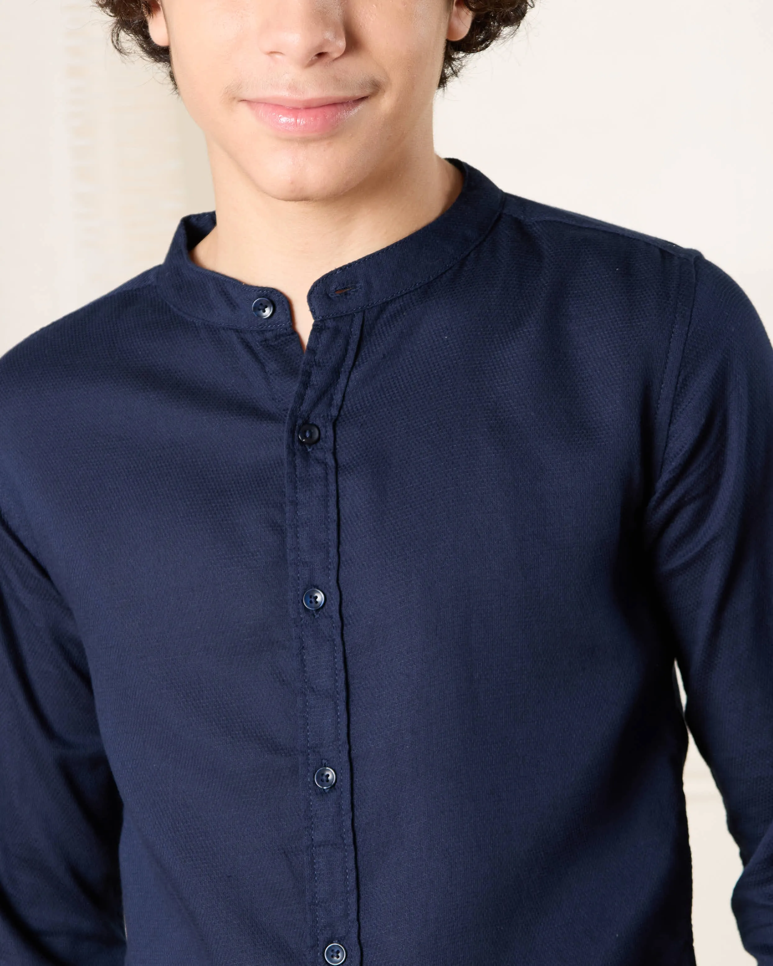 Senior Boys Navy Shirt sold by Redtag product image thumbnail 4