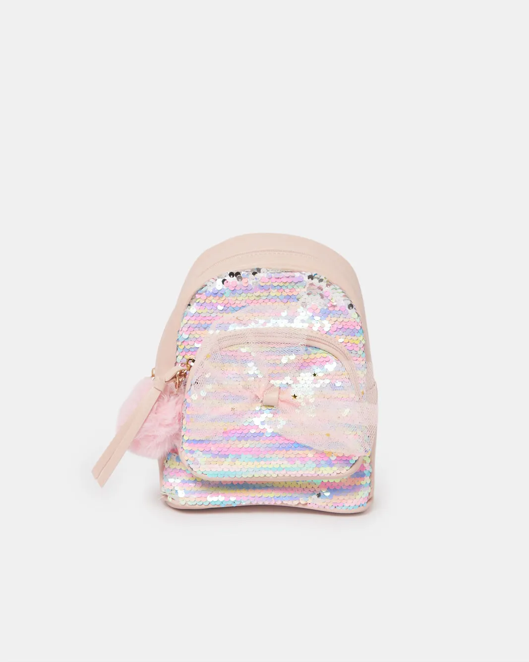 Girls Pink Embellished Backpack sold by Redtag