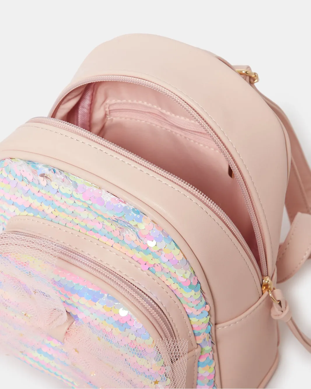 Girls Pink Embellished Backpack sold by Redtag product image thumbnail 4