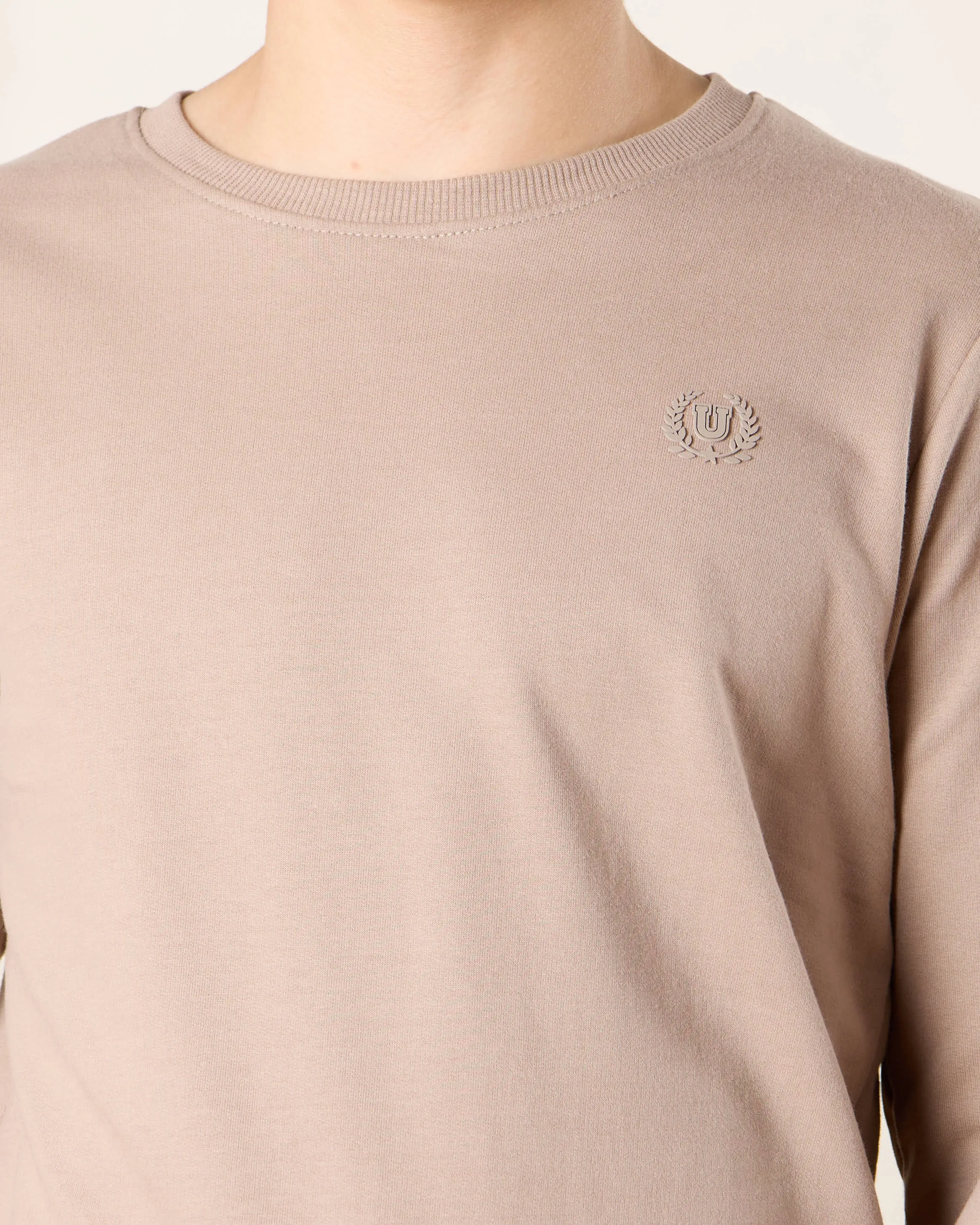 Senior Boys Brown And Blue Solid Sweatshirt Set (Pack of 2) sold by Redtag product image thumbnail 4