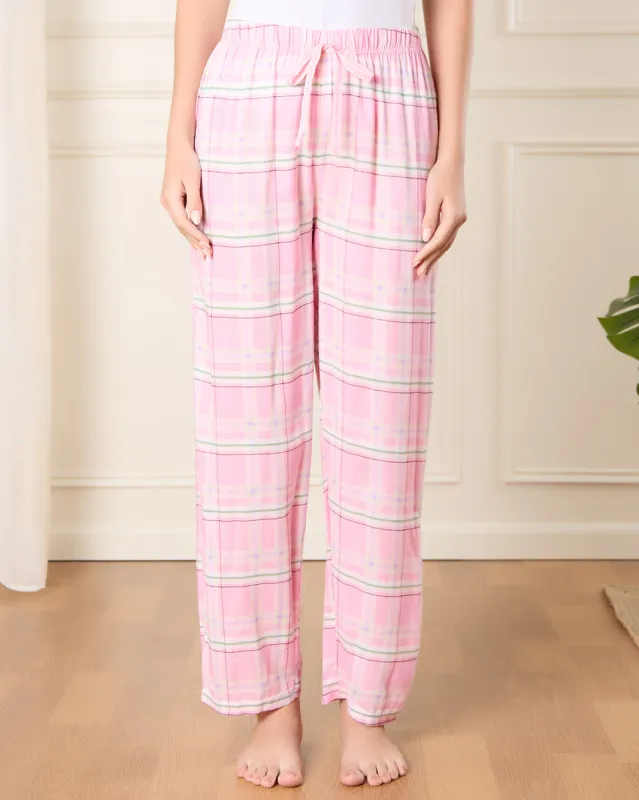 Women Pink And Apricot Pyjama Bottom Set (Pack Of 2) sold by Redtag