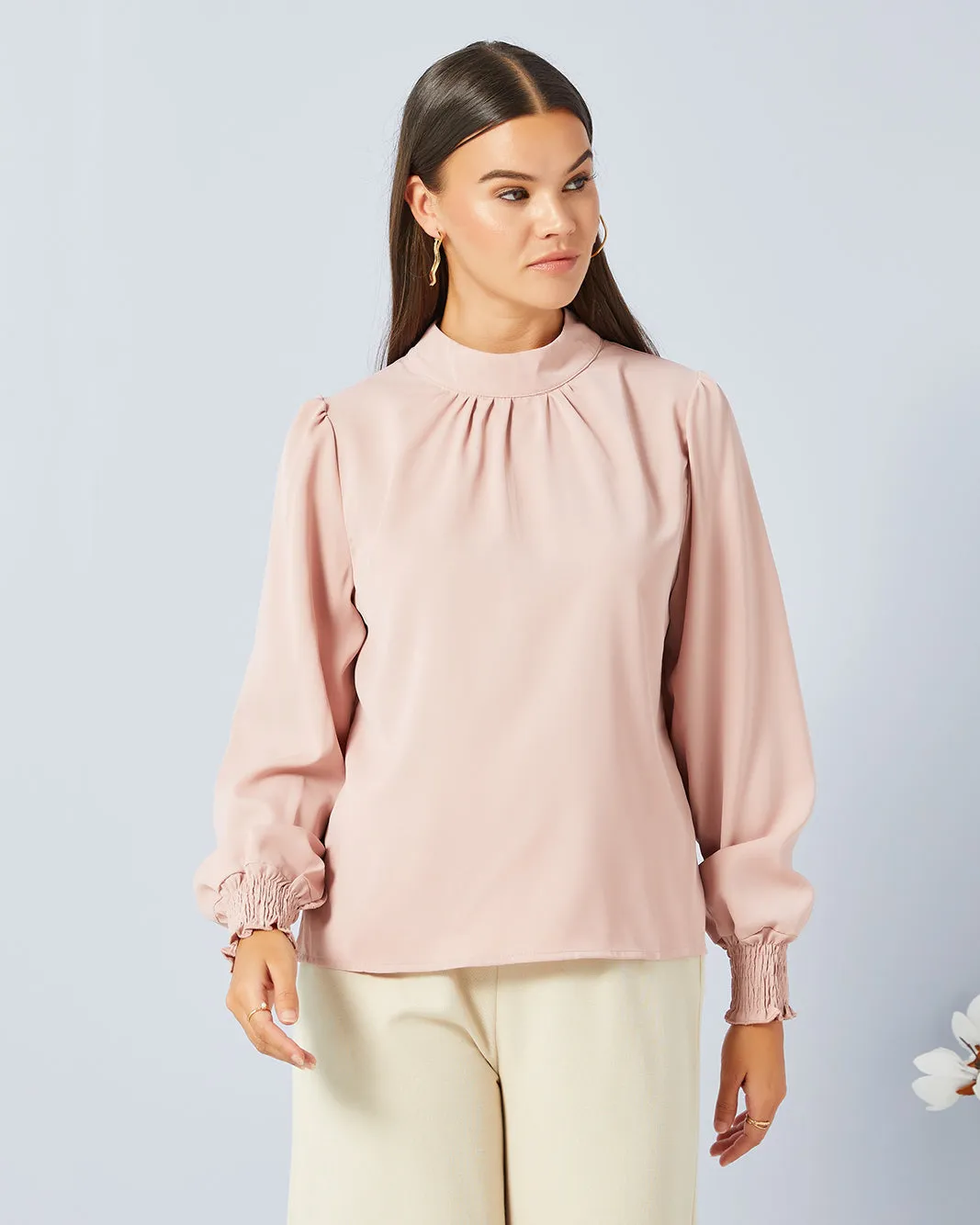 Women Pink Solid Casual Top sold by Redtag